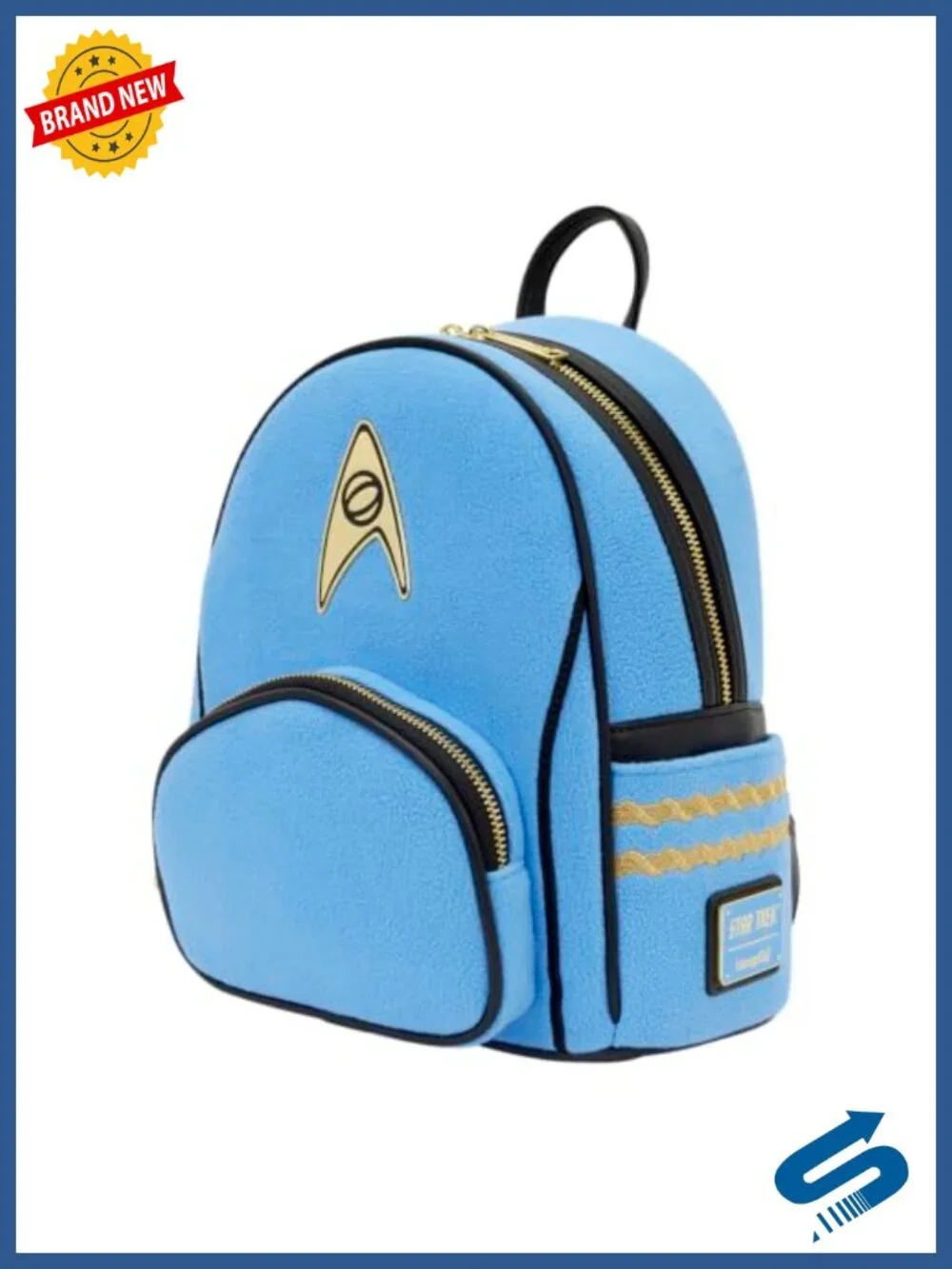 Loungefly Star Trek Spock Cosplay Mini Backpack Faux Leather Detachable Coin Bag